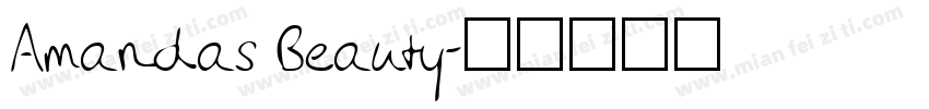 Amandas Beauty字体转换